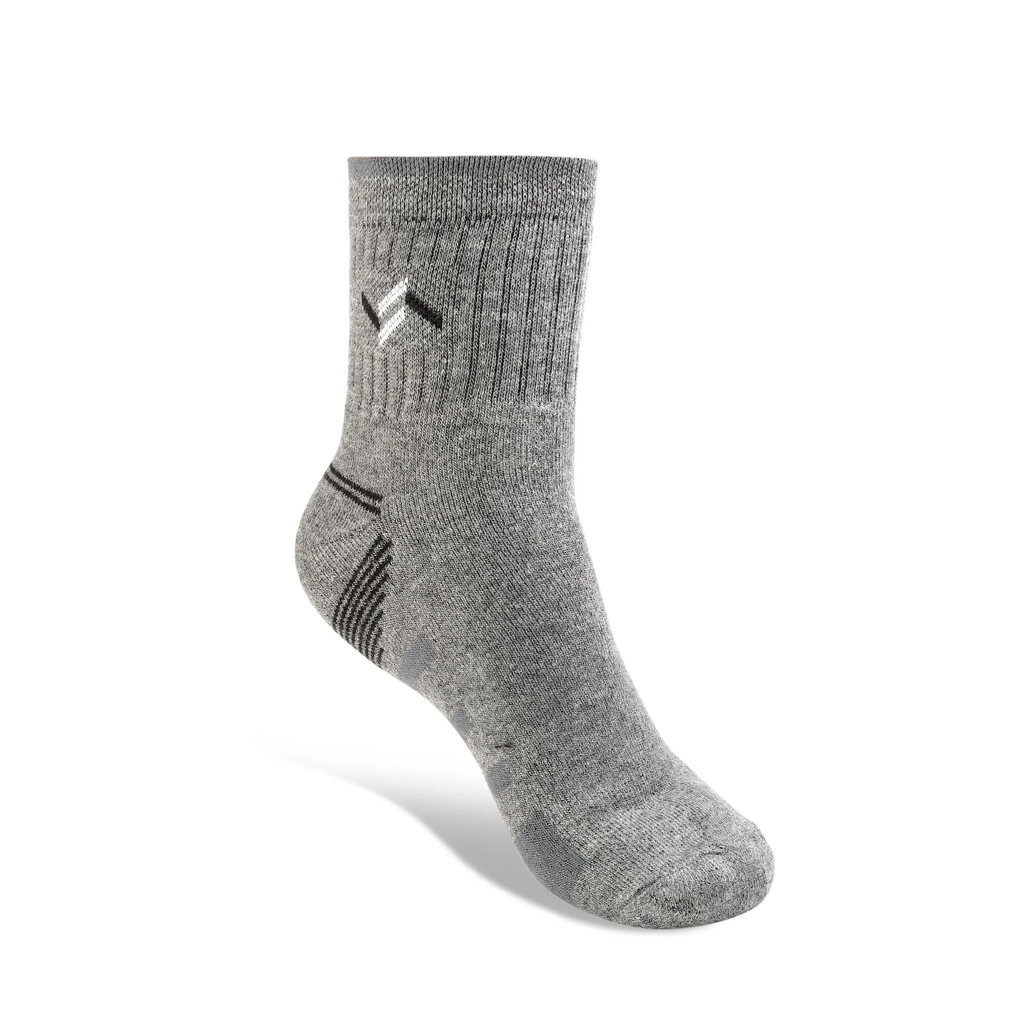 Texlon Men Ankle Length Woolen Terry Thick Towel Socks Pack of 4