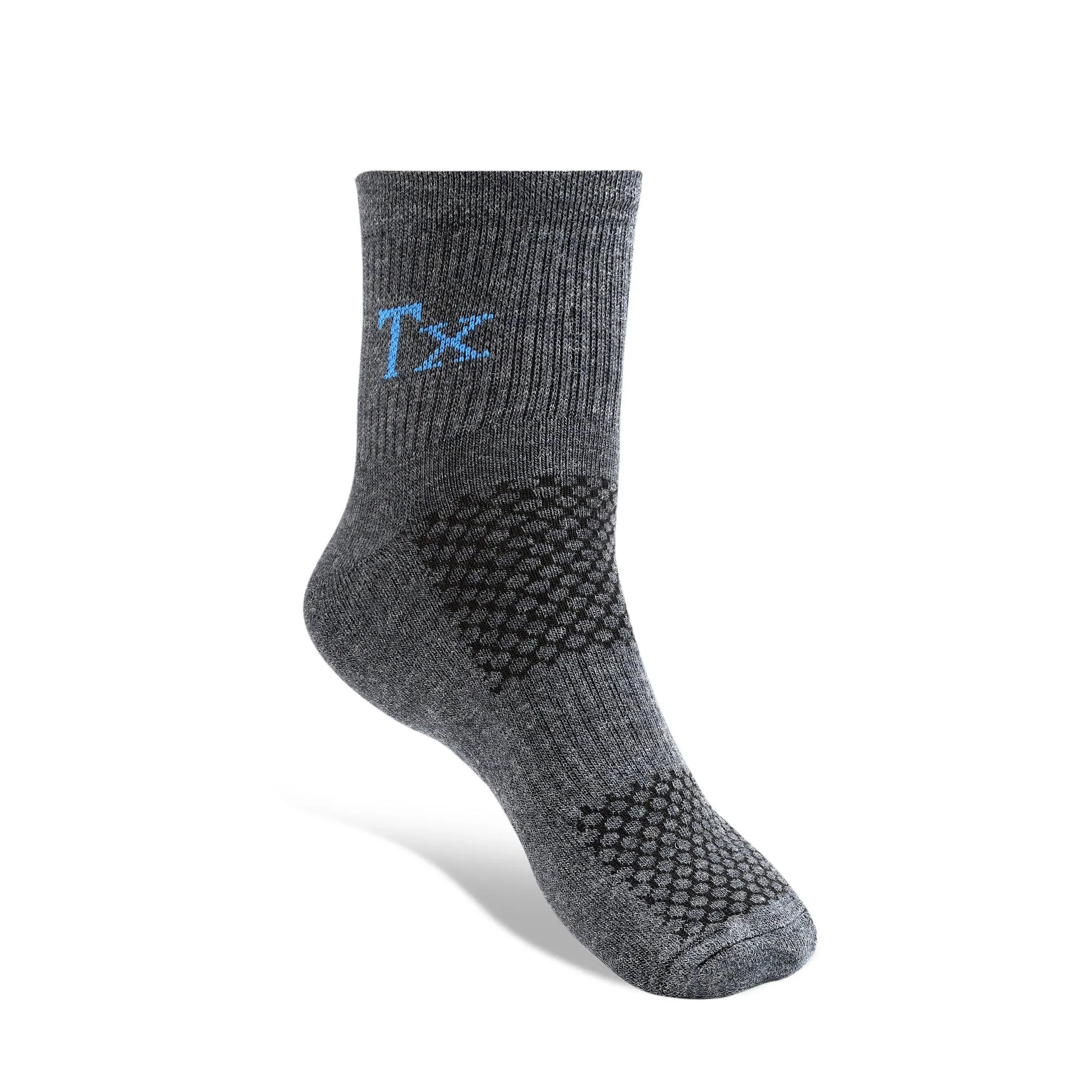 Texlon Men Ankle Length Woolen Terry Thick Towel Socks Pack of 4