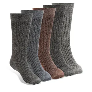 Texlon Men Calf Length Woolen Spandex Winter Wear Socks Pack of 5