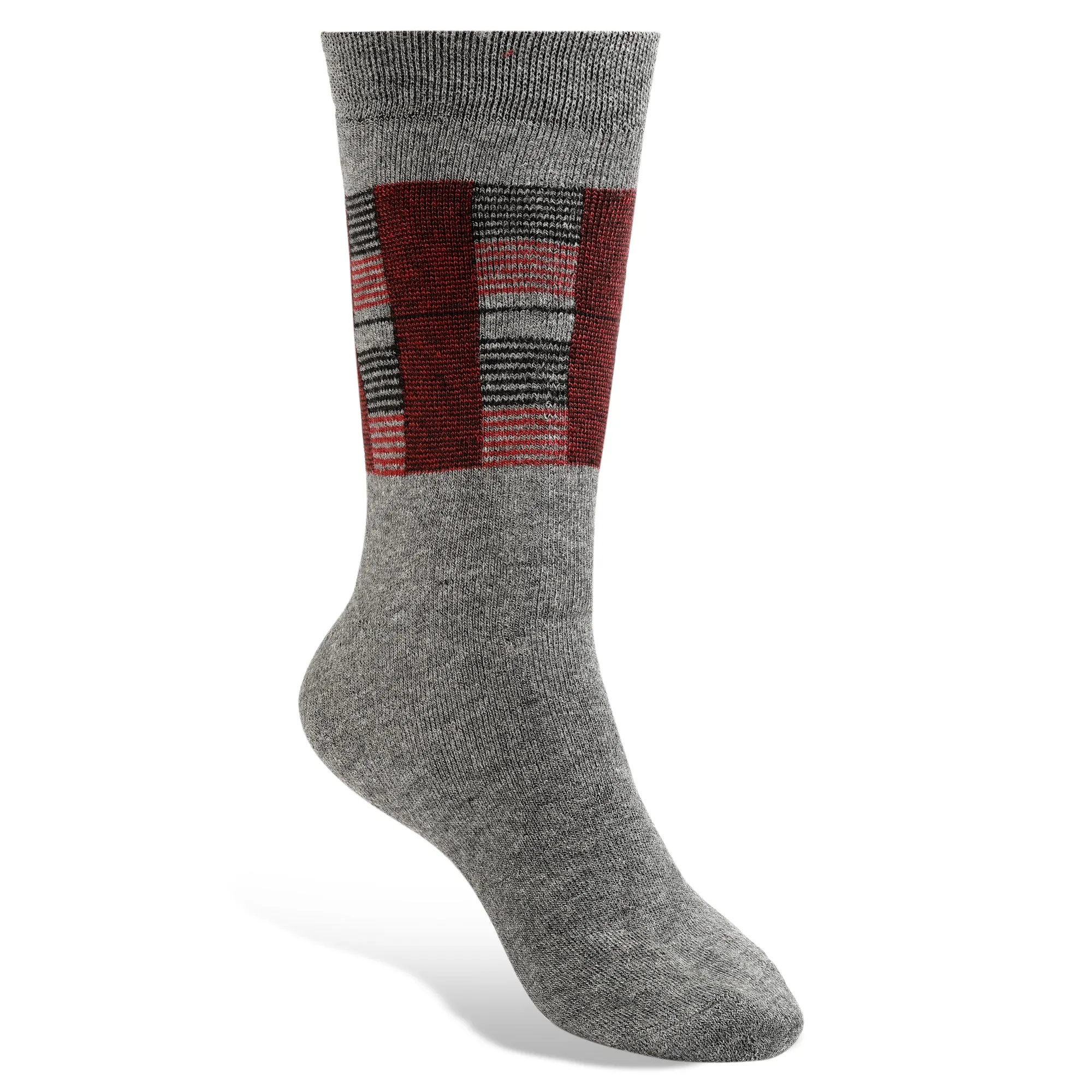 Texlon Men Calf Length Woolen Terry Thick Towel Socks Pack of 4