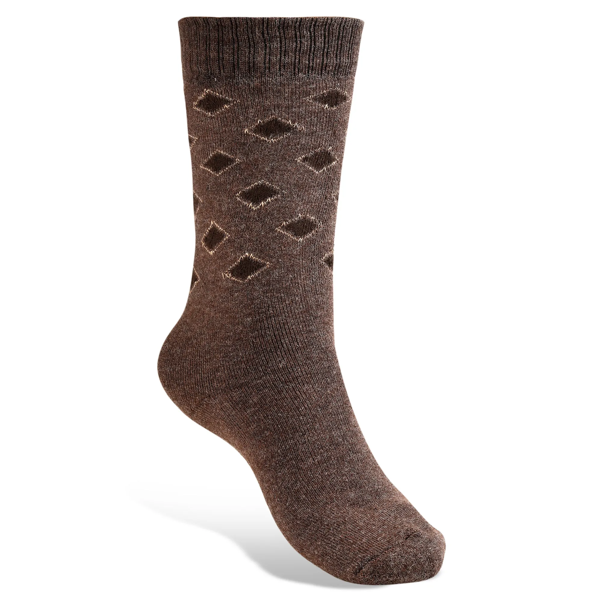 Texlon Men Calf Length Woolen Terry Thick Towel Socks Pack of 4
