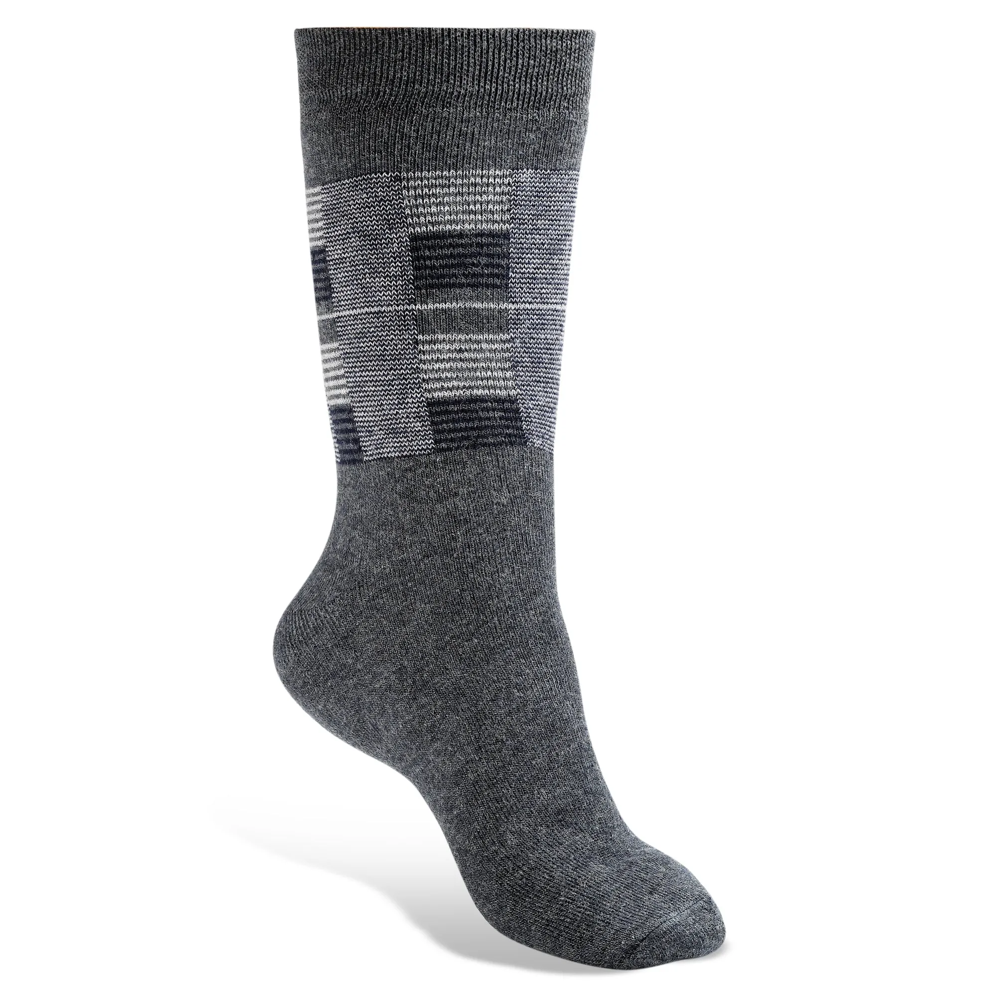 Texlon Men Calf Length Woolen Terry Thick Towel Socks Pack of 4