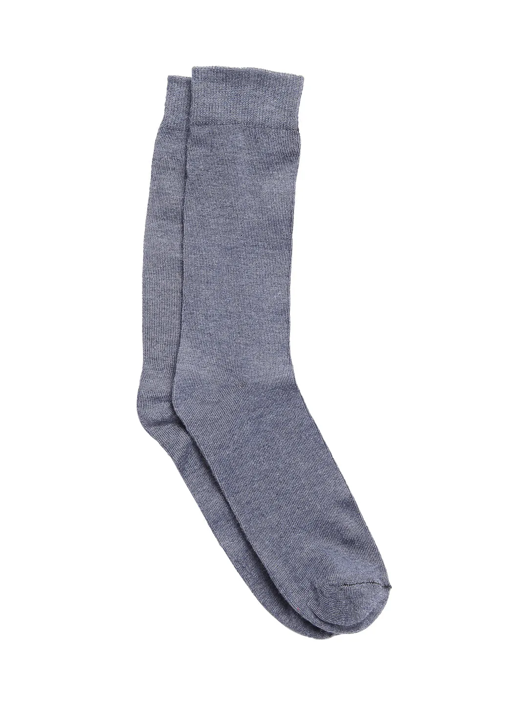 Texlon Men's Woolen Calf Length Solid Thick Winter Wear Socks (Multicolor, Free Size) - Pack of 5 Pairs