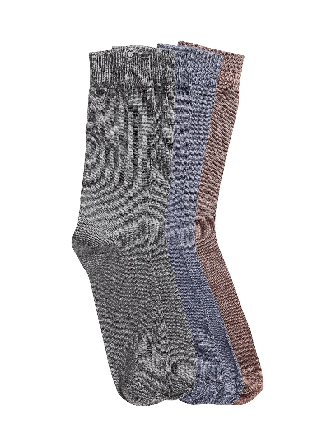 Texlon Men's Woolen Calf Length Solid Thick Winter Wear Socks (Multicolor, Free Size) - Pack of 5 Pairs