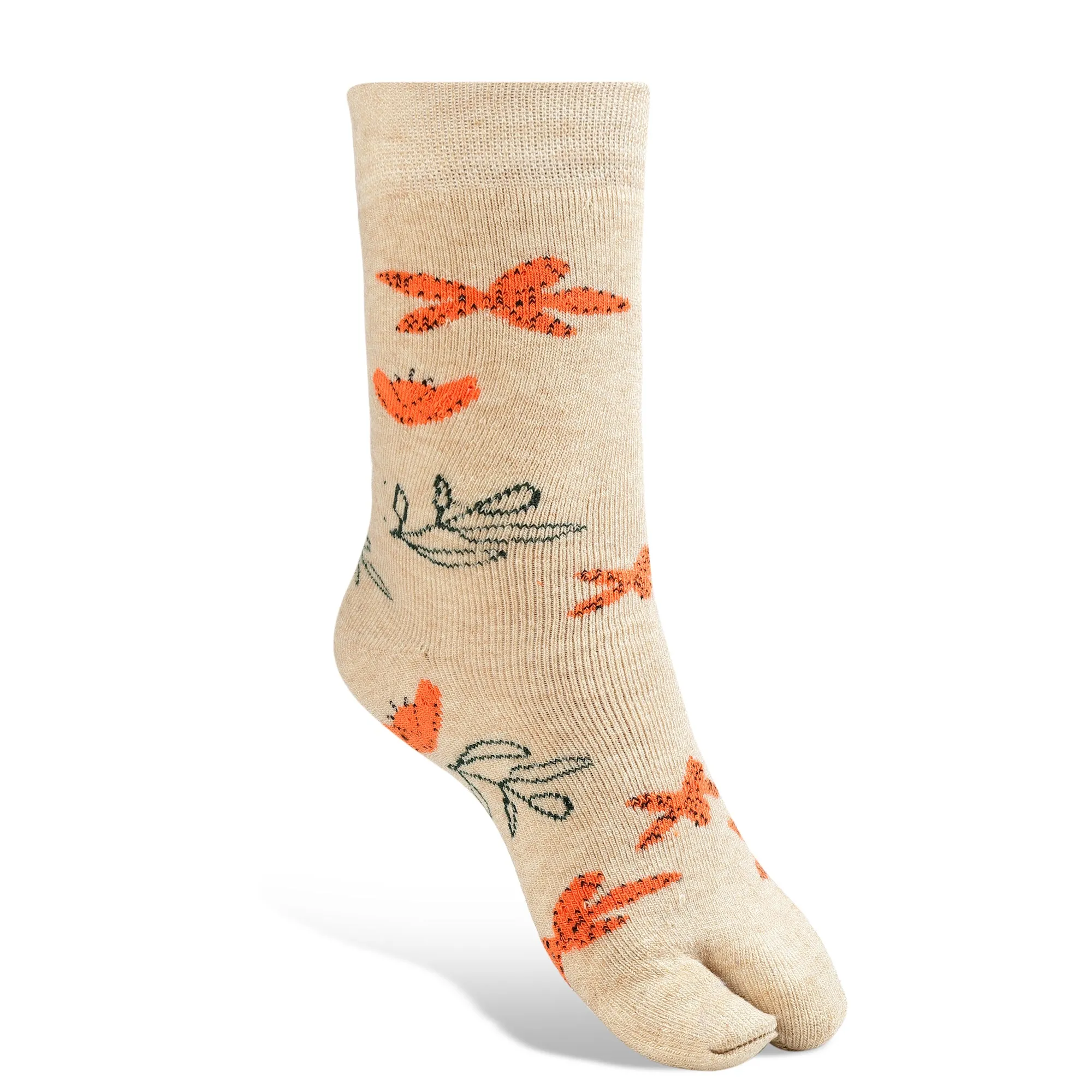 Texlon Women Calf Length Thumb Woolen Terry Thick Towel Spandex Winter Wear Socks Pack of 4