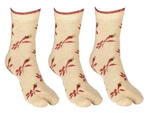 Texlon Women's Ankle Length Acro wool Warm Winter Socks (Pack of 3)