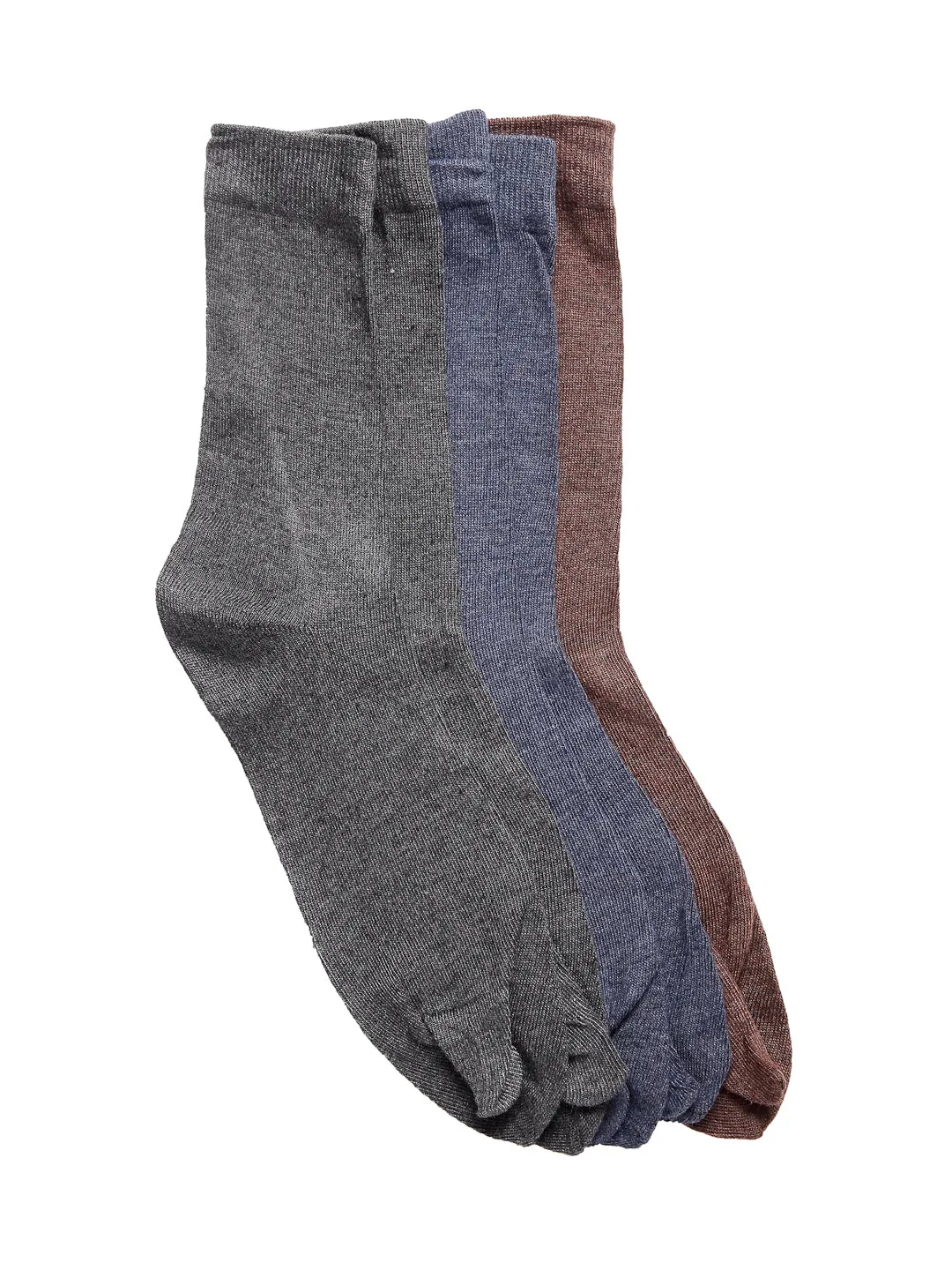 Texlon Women's Woolen Calf Length Thumb Socks(Pack of 5 Pairs)(Multicolored, Free size)