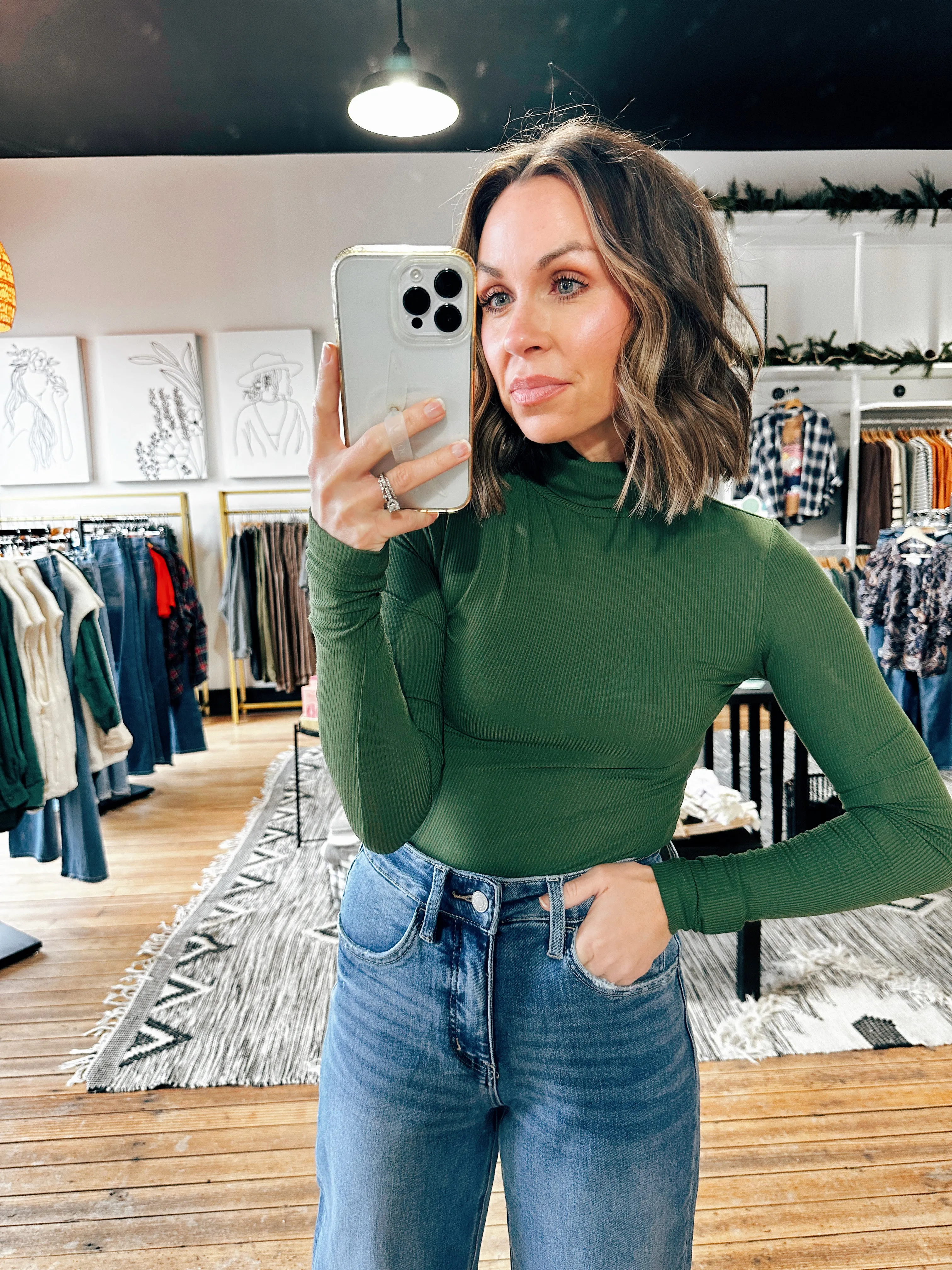 Toby Turtleneck Ribbed Top-4 Colors