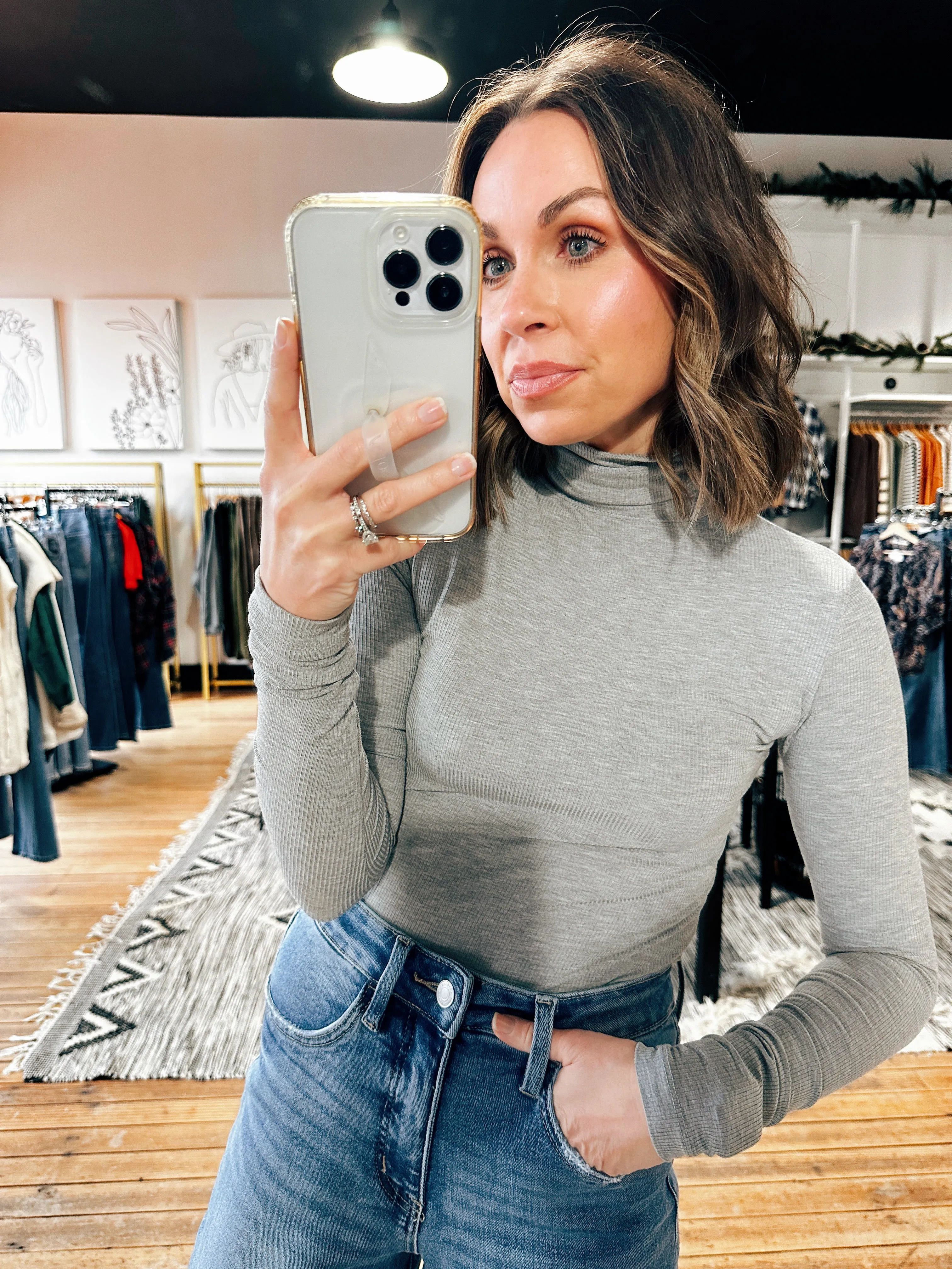 Toby Turtleneck Ribbed Top-4 Colors