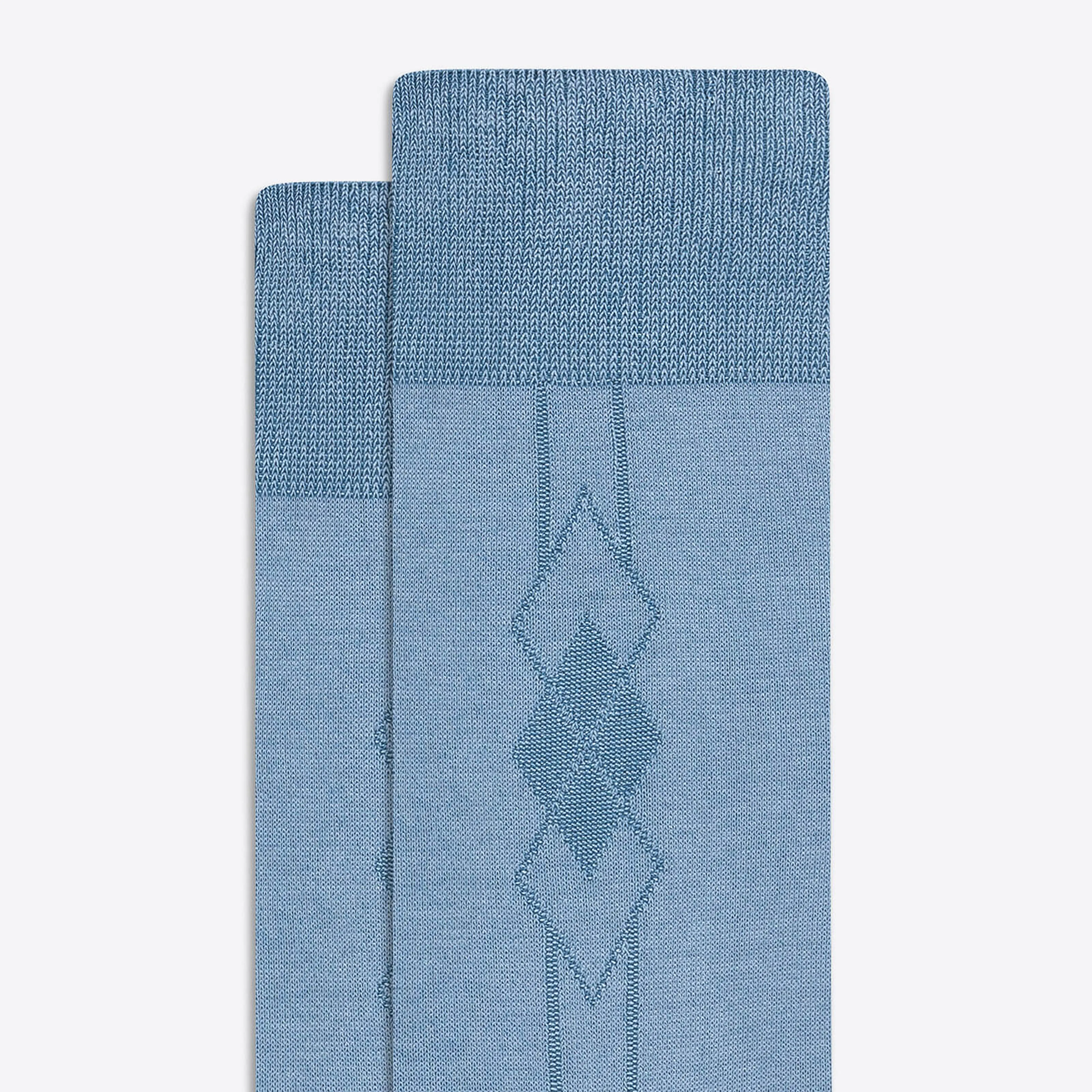 Tonal Diamond Cluster Mid-Calf Socks