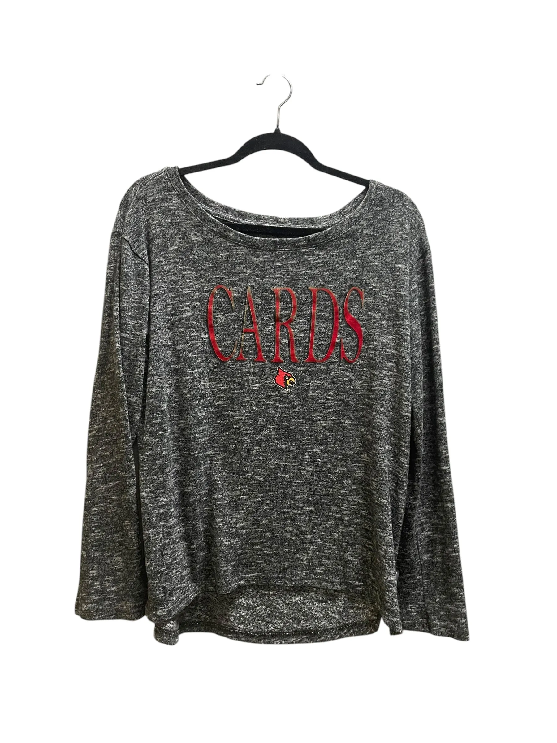 Top Long Sleeve By Clothes Mentor In Grey, Size: L