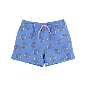 Tortola Trunks - Little Fishes with Nantucket Navy Stork