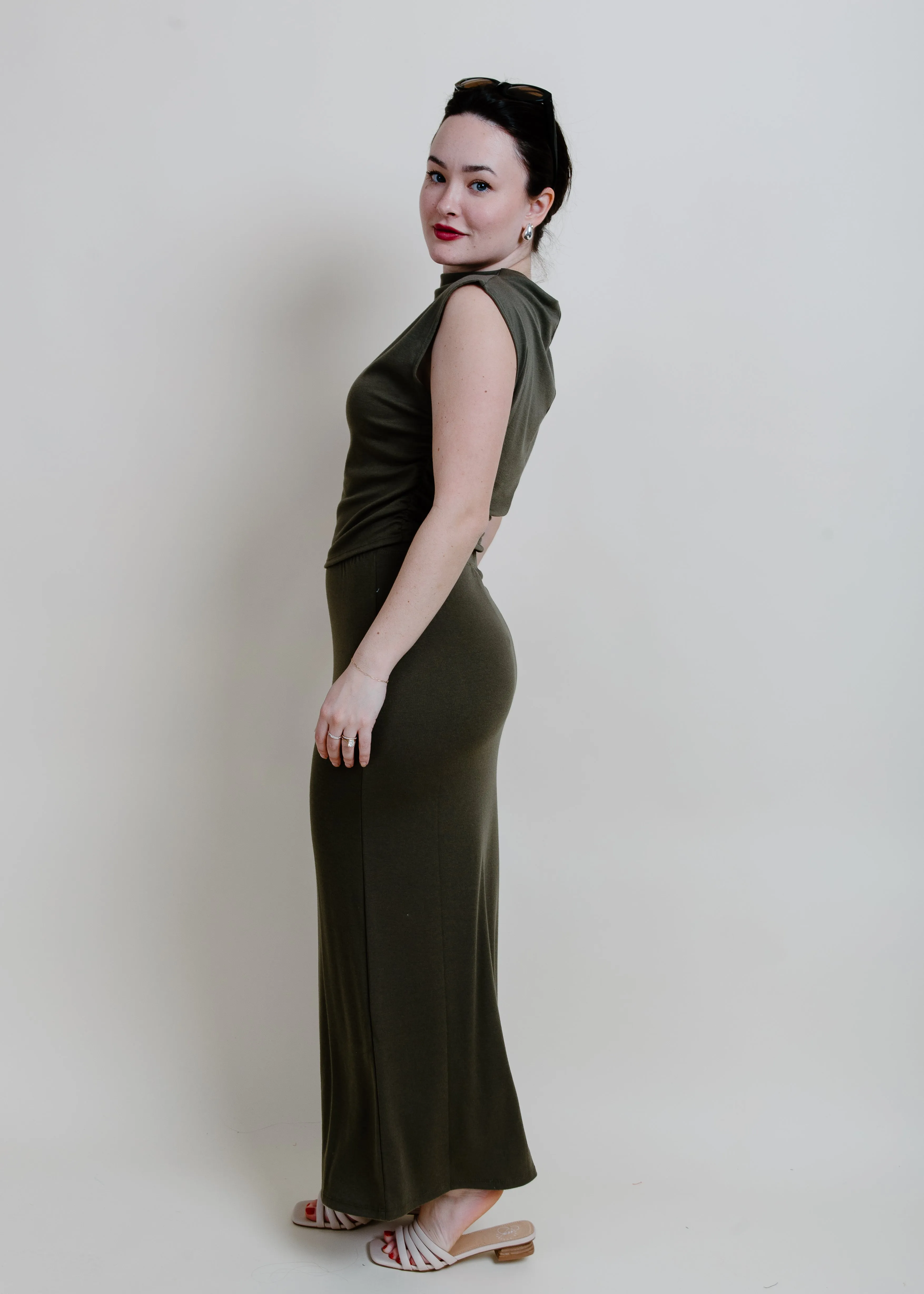 Trixie Skirt Set - Olive