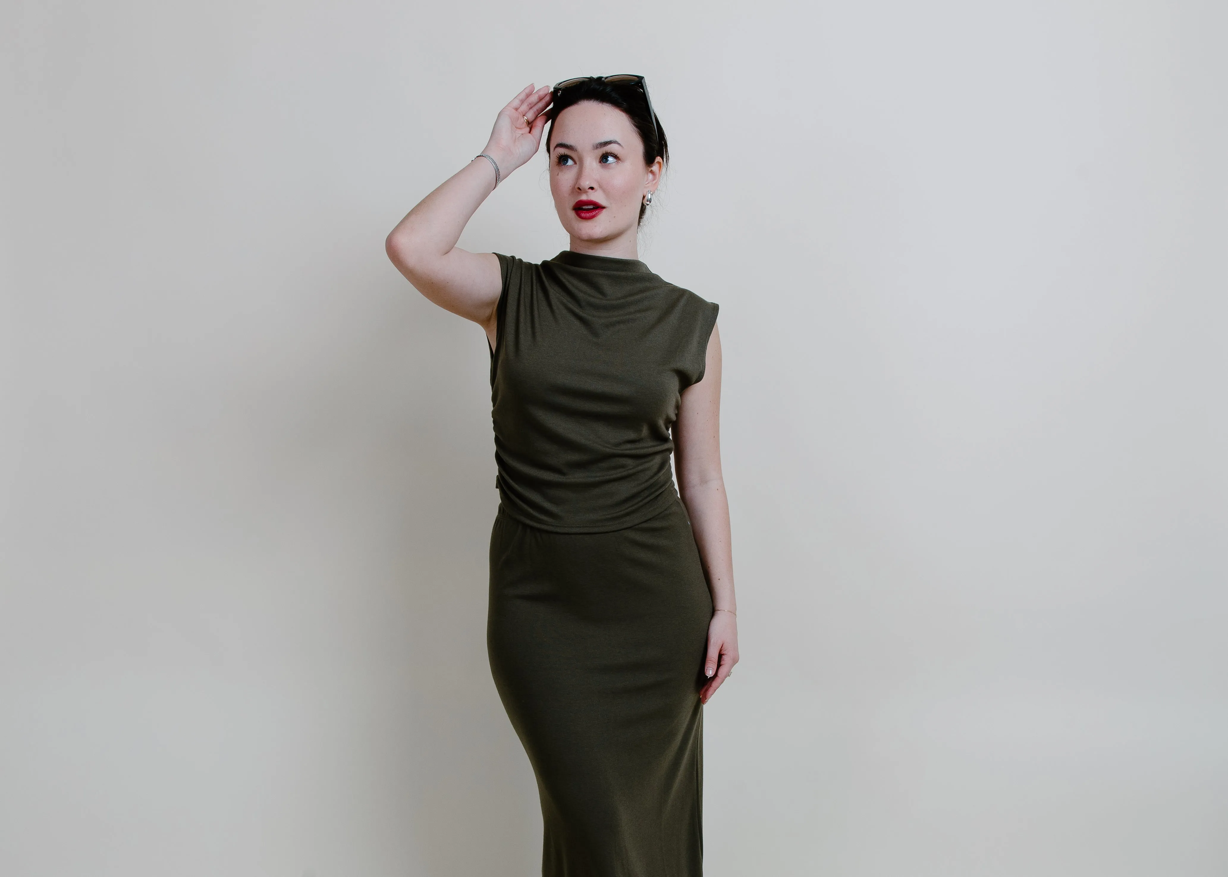 Trixie Skirt Set - Olive