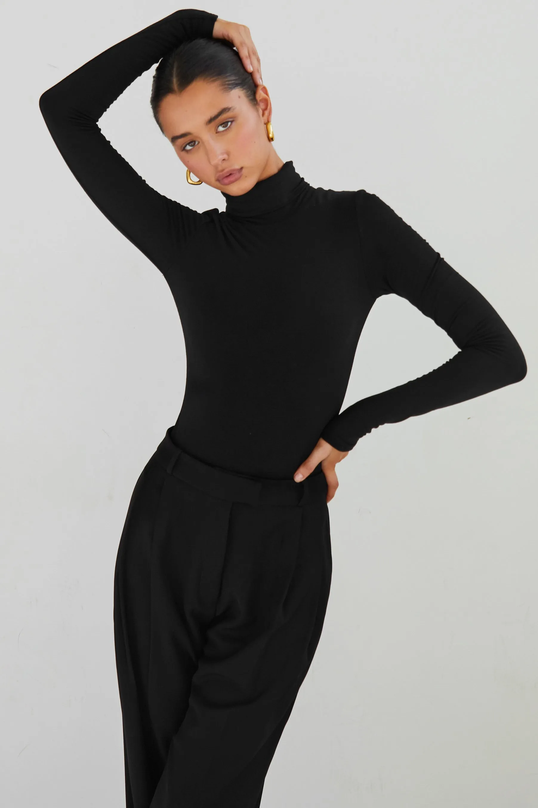 Turtleneck Long Sleeve Top