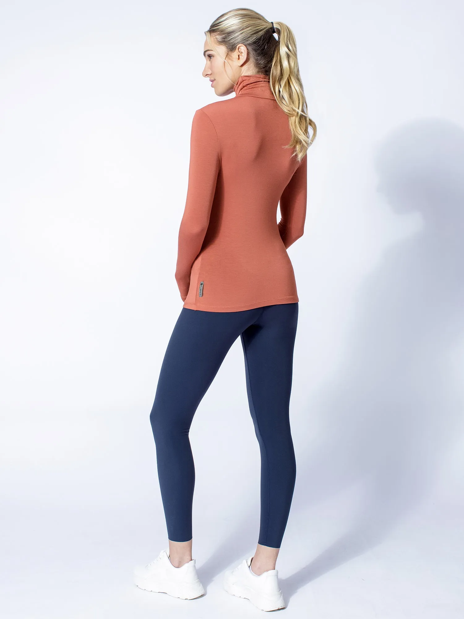 TURTLENECK TOP, CLAY