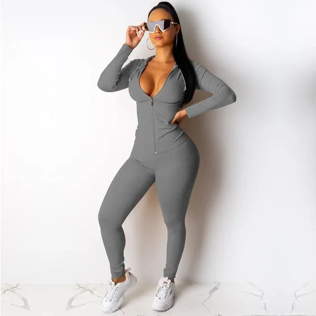two piece Jacket and leggings matching sets