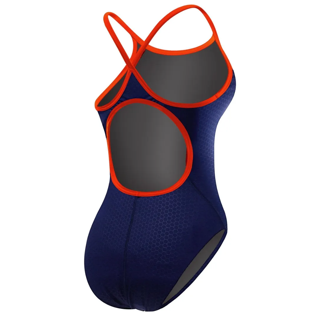 TYR Women's Hexa Diamondfit Swimsuit: Black/Red