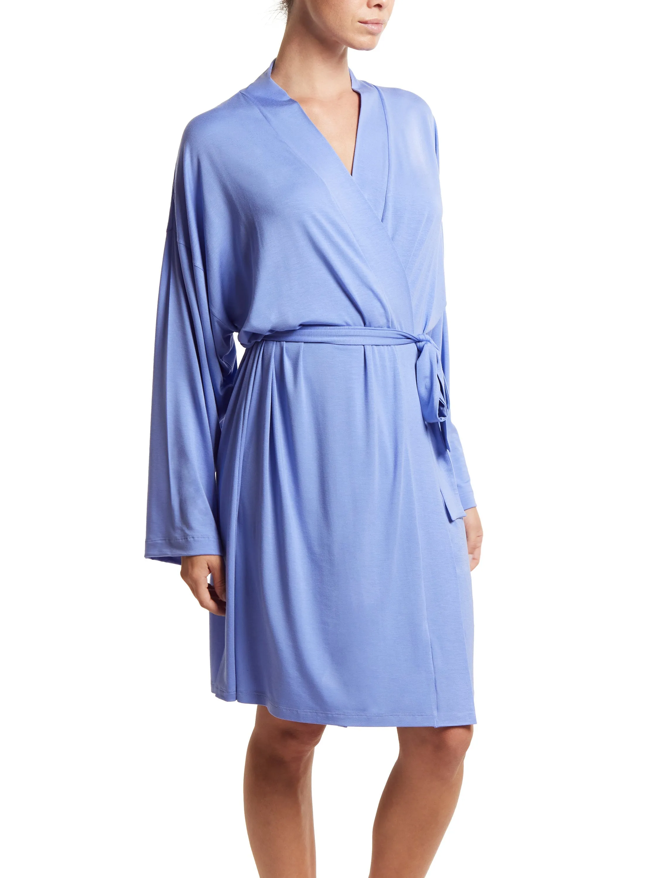 Unwind Knee Length Robe Cool Water Blue Sale