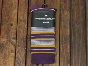 USSCH02 Richer Poorer Scholar Purple Socks