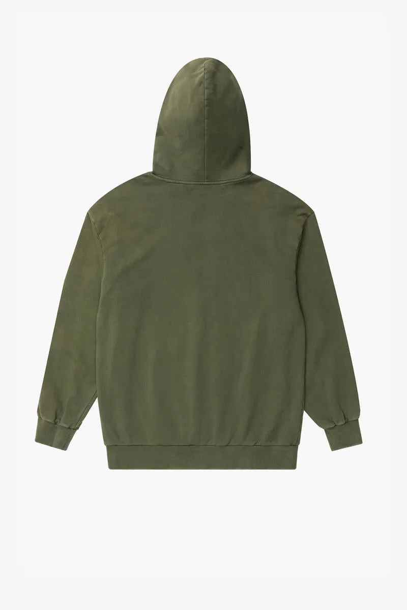 Valabasas "Vala-Ascent" Vintage Army Green Fleece Hoodie