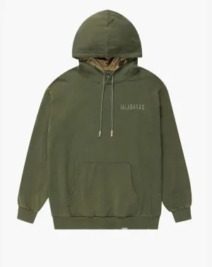 Valabasas "Vala-Ascent" Vintage Army Green Fleece Hoodie