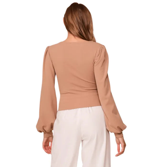 Valentine Puff Sleeve Corset Top