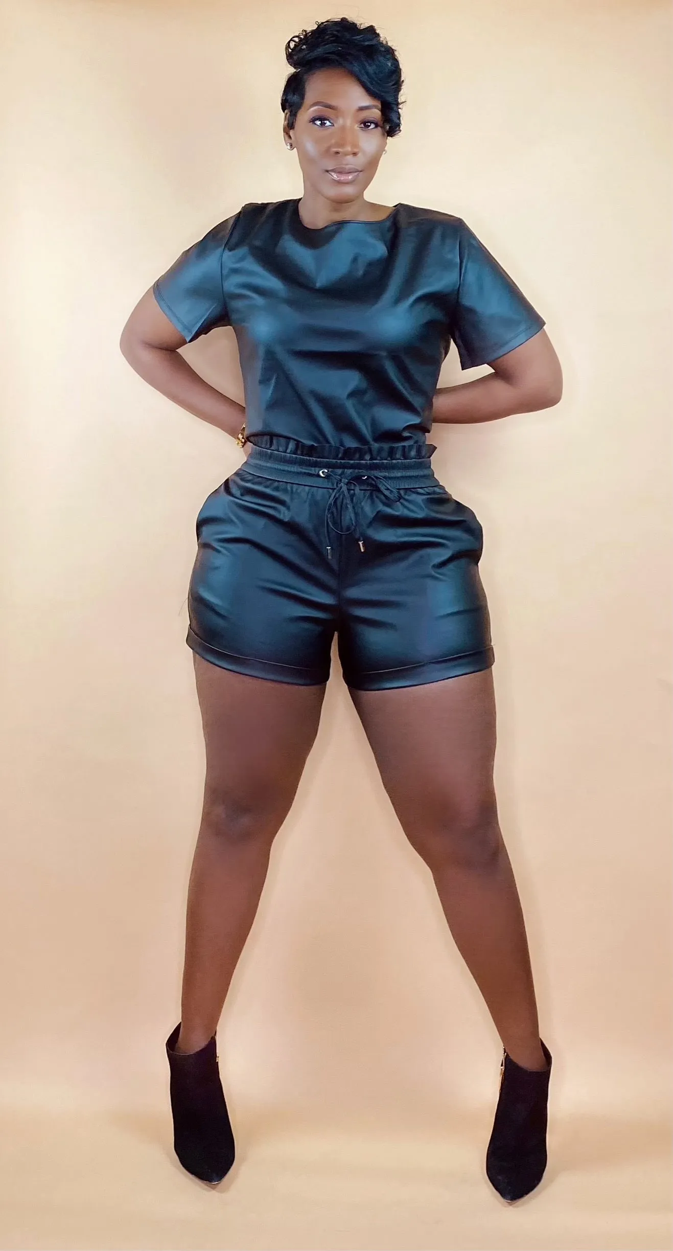 Vegan Leather Set (Black)