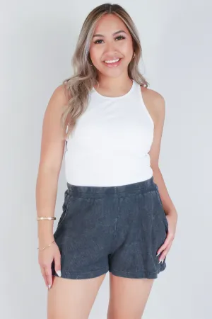 WAFFLE KNIT LOUNGE SHORTS
