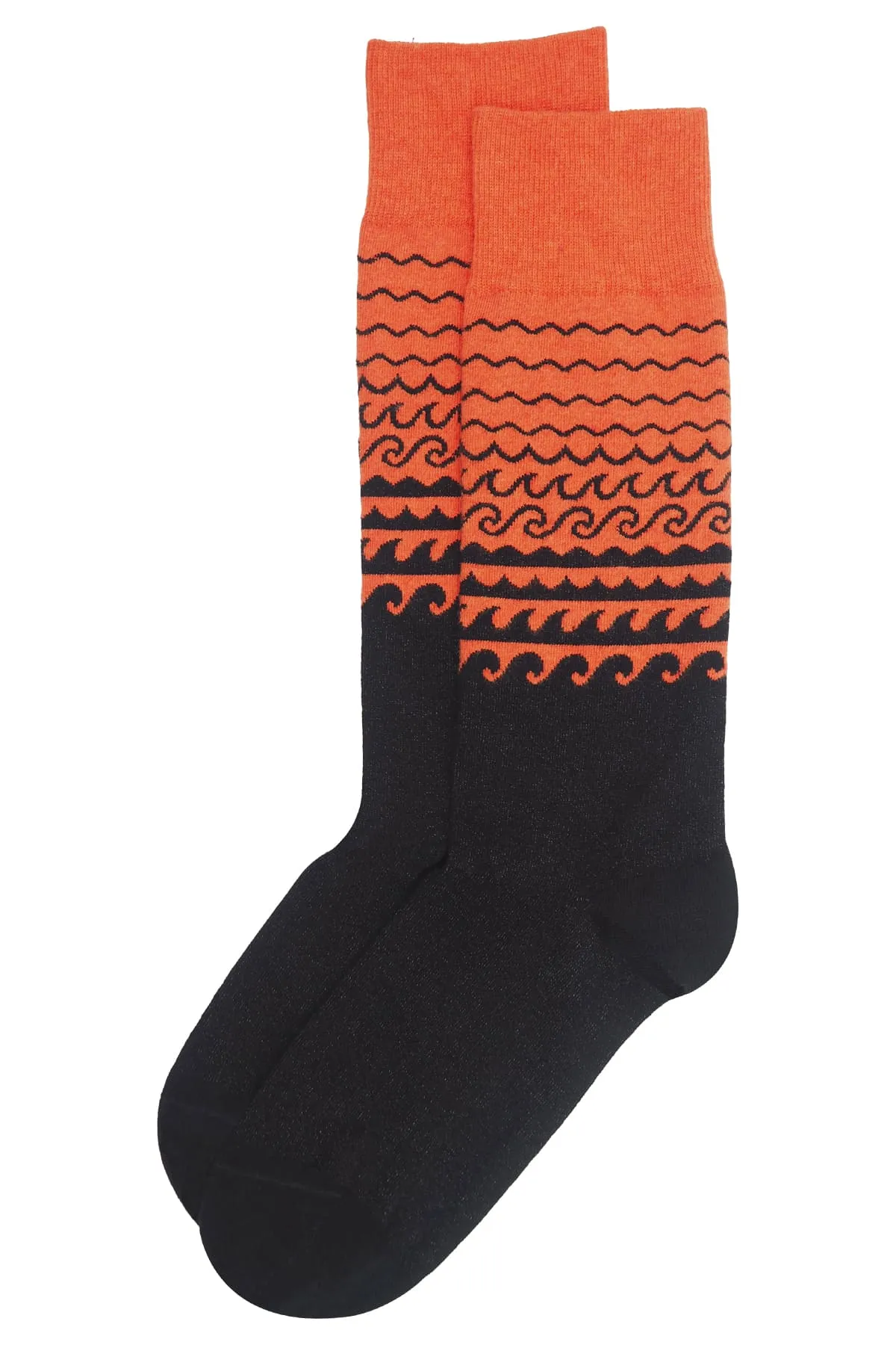 Wave Men's Organic Cotton Socks | Orange