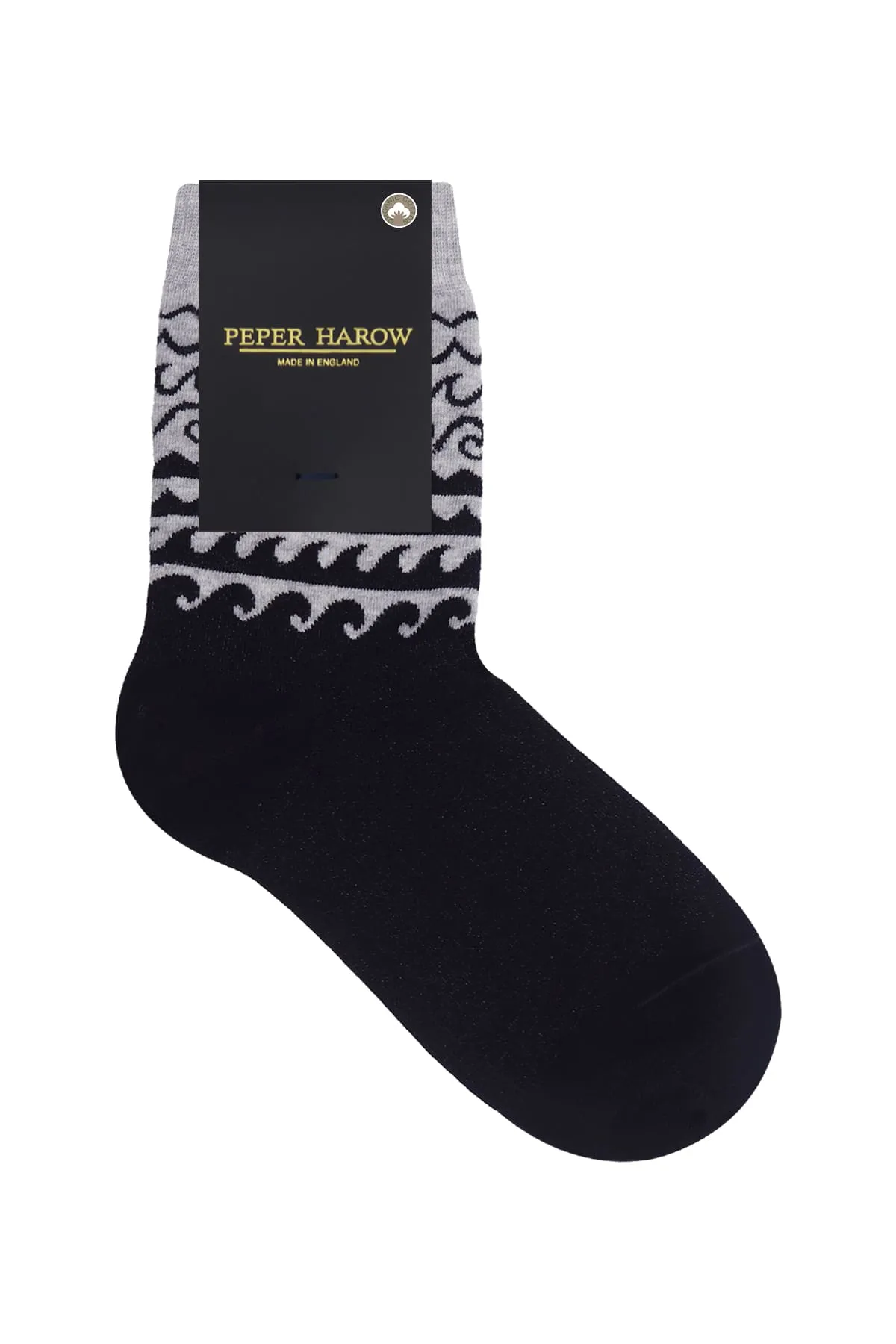 Wave Women's Organic Cotton Socks | Grey