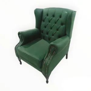 Wingback Chair Green