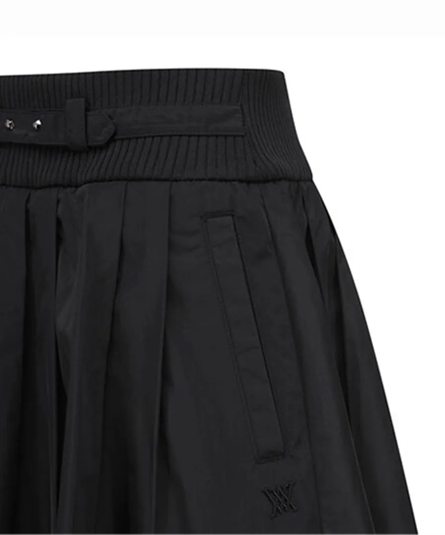 Women's Band Point Balloon Skirt - Black