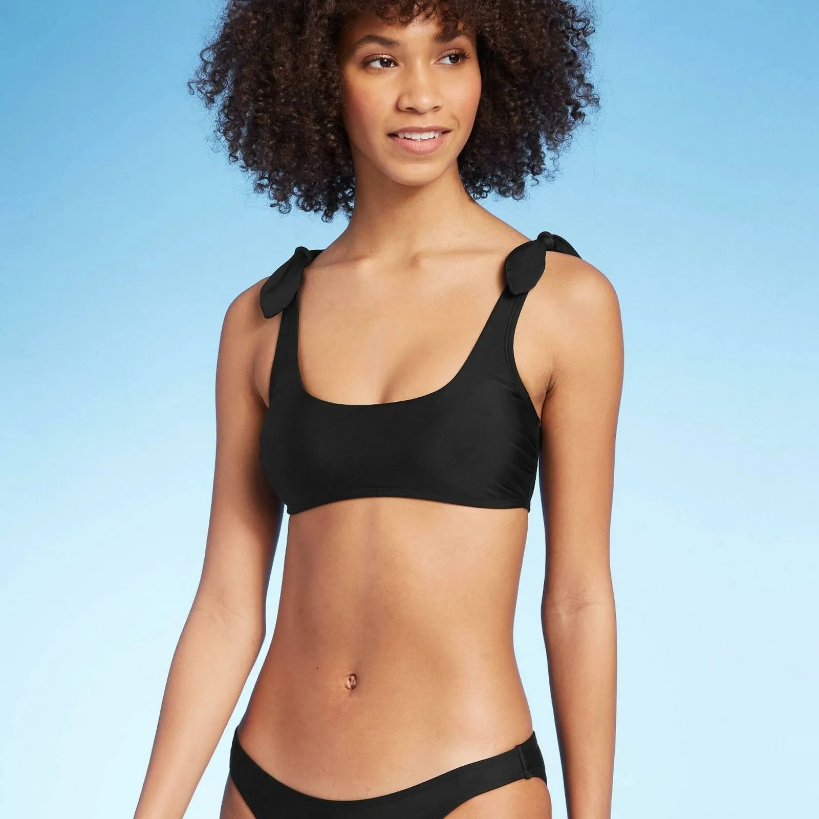 Xhilaration Women's Shoulder Tie Bralette Bikini Top
