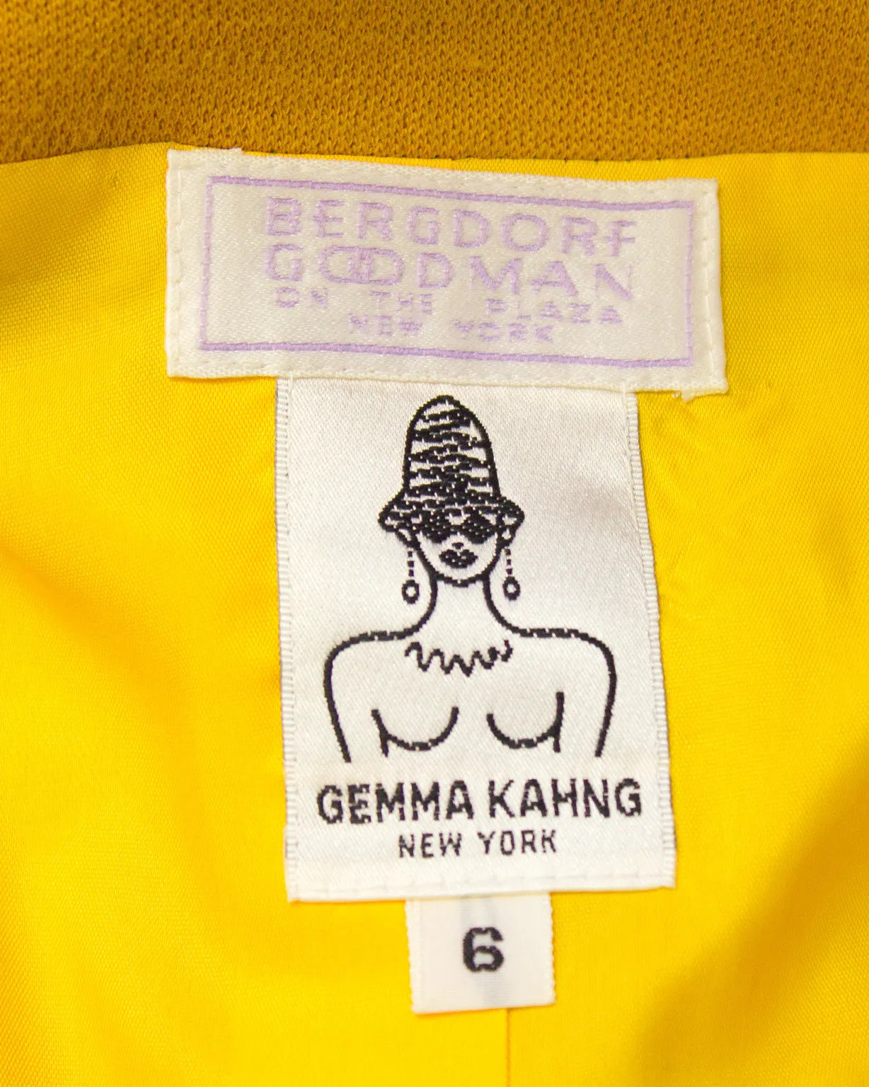 Yellow Skirt Suit with Mutli Color Details