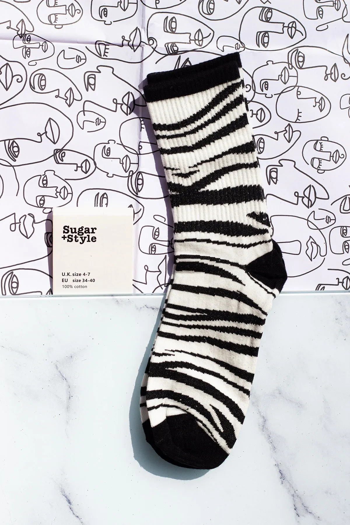 Zebra Print Socks